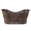 67" Hammered Copper Double Slipper Bathtub With Rings-99023269