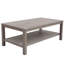 Table de bout en aluminium avec tablette