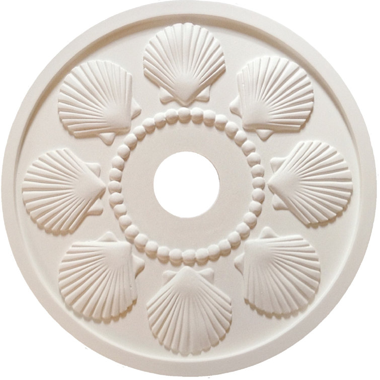 Seashell Ceiling Medallion by Marie Ricci Collection, Inc.