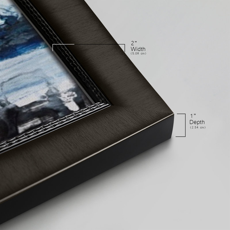 «Mysterious Sea I», toile encadrée de qualité supérieure - prête à être accrochée, H 25 po x l 45 po x P 1 po