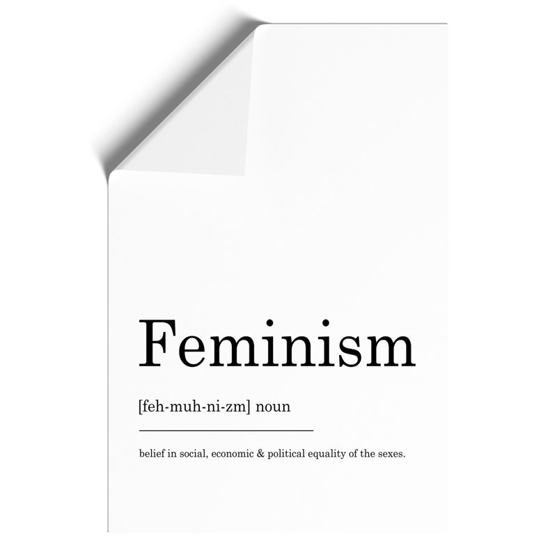 Definition of Feminism - Frameless Print, 42cm H x 30cm W x 0.1cm D