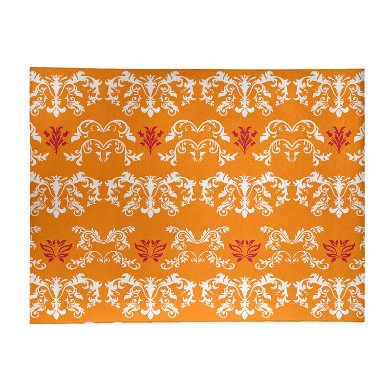 Damask Indoor Rug, Rectangle 8' x 10'