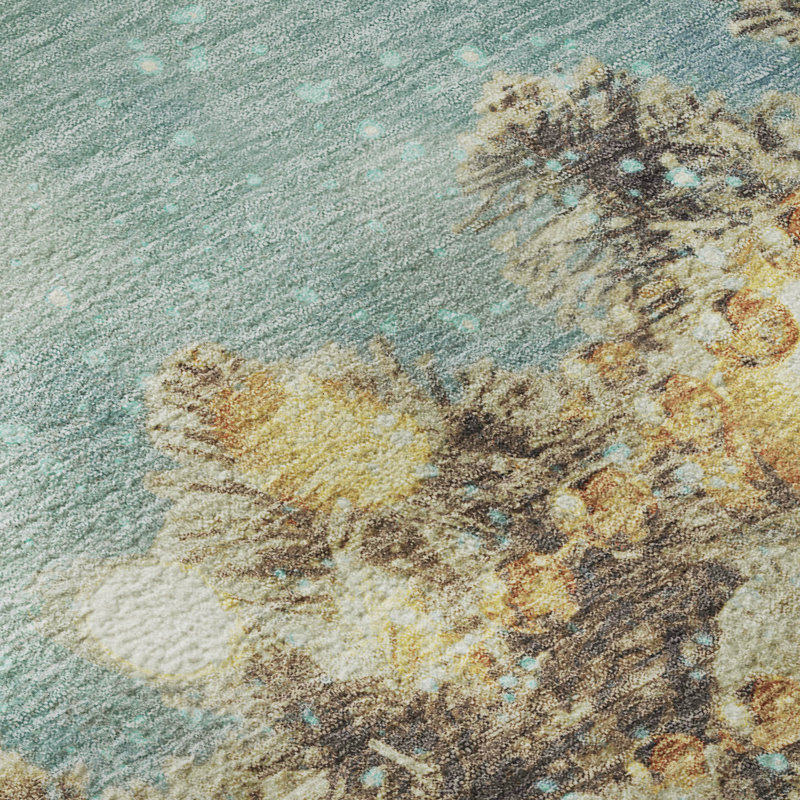 Cerrito Area Rug with Non-Slip Backing, Rectangle 9' x 12'