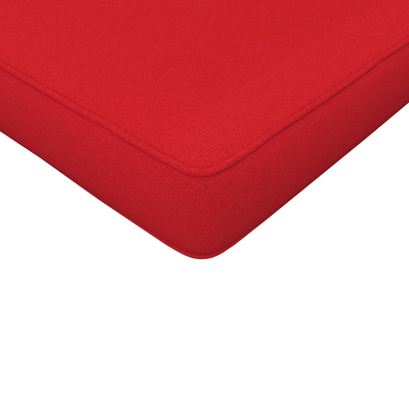 Sunbrella Indoor/Outdoor Dining Chair Cushion, 18" W x 18" D, Sunbrella® Jockey Red