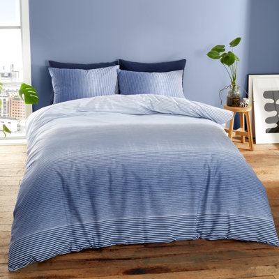 Graded Stripe Reversible Duvet Cover Set