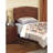 Dark Oak Finish Twin Size Bed Youth Bedroom Furniture Unique Headboard Footboard Rubberwood-1709930578