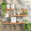 Harbour Housewares - Modern Floating Wall Shelves-79460273-79460271