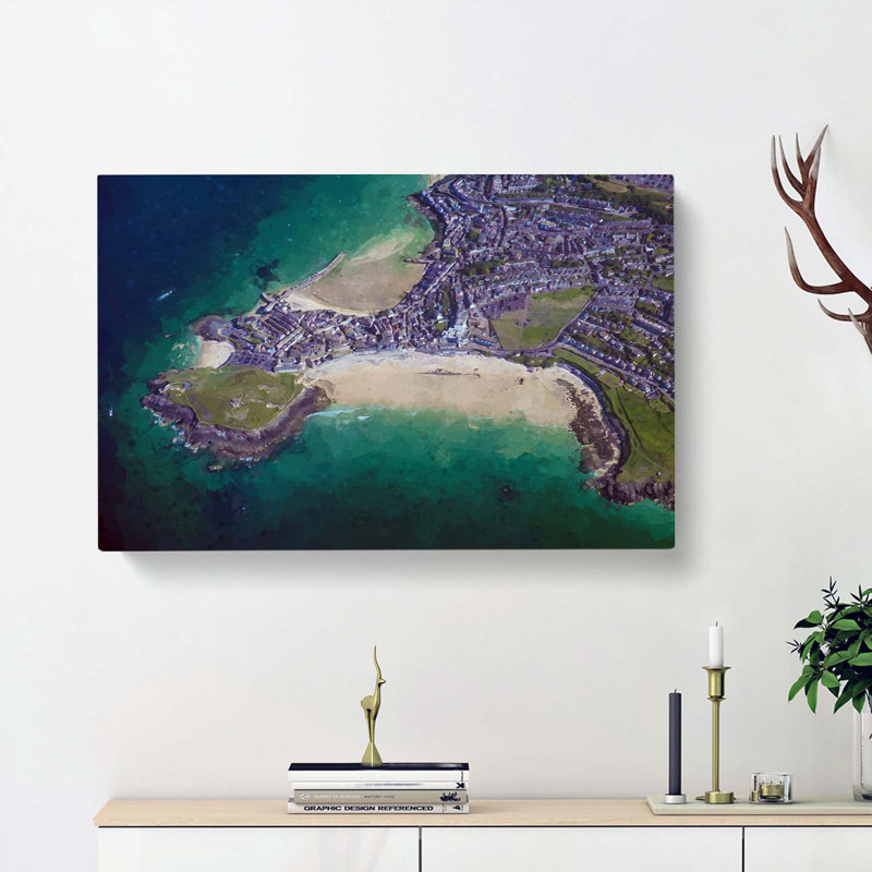 View Of St Ives In Cornwall - Wrapped Canvas Print, 40cm H x 60cm W x 3cm D
