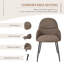Antin Modern Upholstered Dining Chair with Armrest-2060061131