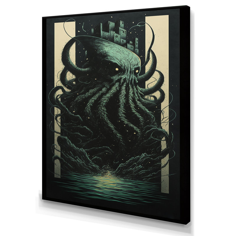«Octopus Abstract», reproduction sur toile tendue, L 12 po x H 20 po