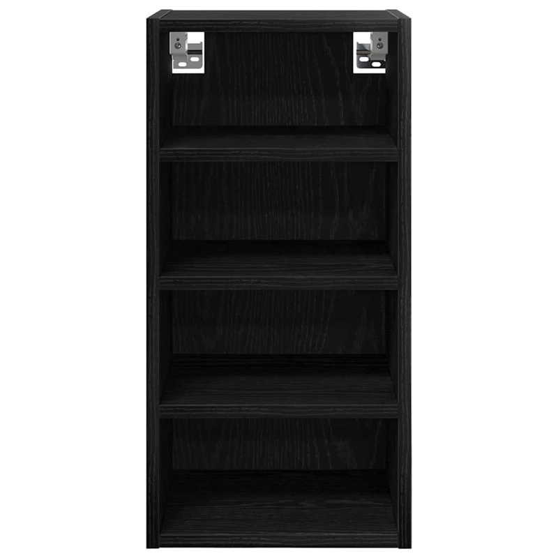 Vidaxl Hanging Cabinet With Shelf Riga Black Oak 20 X 29.5 X 60 Cm, 60cm H x 30cm W x 29.5cm D