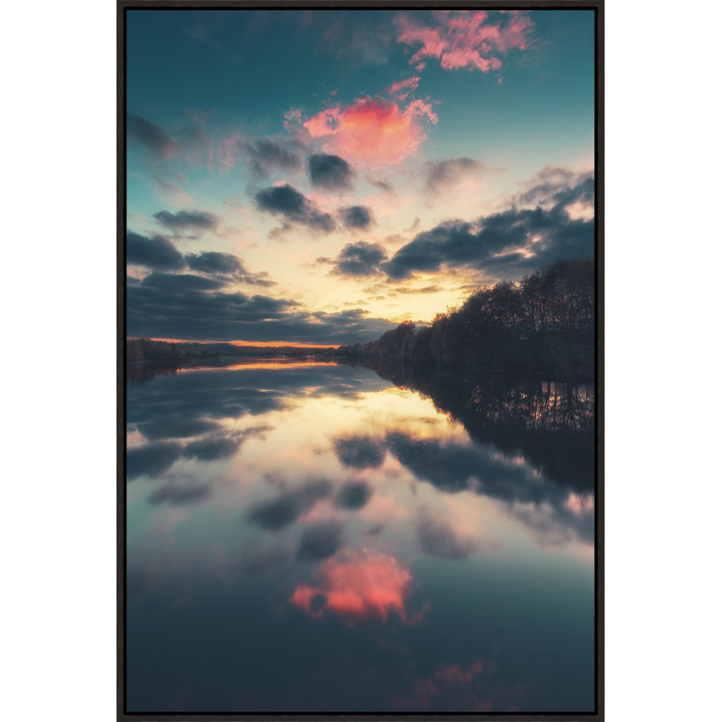 Here And Elsewhere XVII Print by David Keochkerian, Image Brush Gel, 46.75" H x 31.75" W