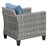 Lovall Rattan Wicker 4 - Person Seating Group with Fire Pit and Cushions-1241566797