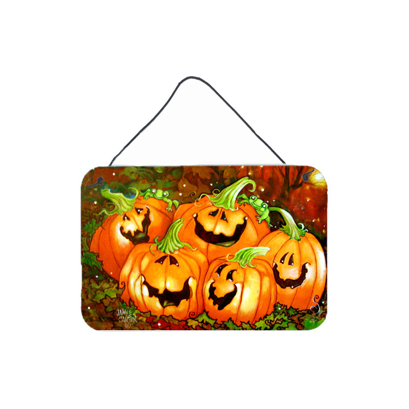 Such a Glowing Personality Pumpkin Halloween by Jamie Carter Graphic Art Plaque