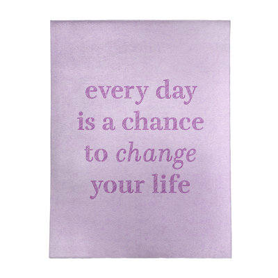 Tapis en chenille de polyester «Quotes»