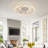 Modern Ceiling Fan Light, Remote, Dimmable LED, 6-Speed, Quiet, Flush Mount