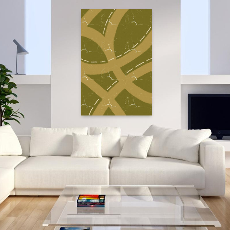 Art contemporain, art contemporain abstrait, H 48 po x l 32 po