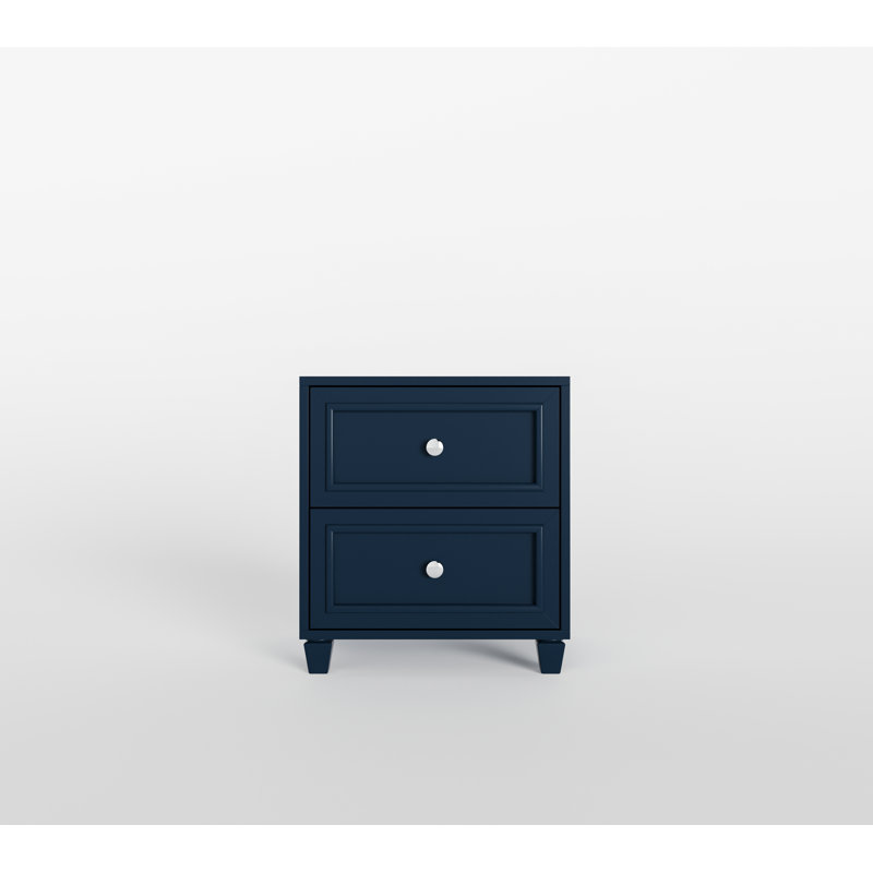 Table de chevet Montreuil - bleu marine, Marine