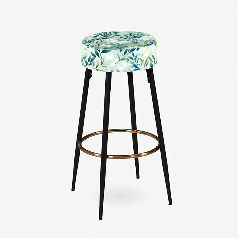 Ensemble de 2 tabourets de bar style tropical