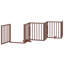 Archie & Oscar Dog Gate With Door Foldable 15 Panels White 750 Cm Poplar Wood-1029394406-1029394424