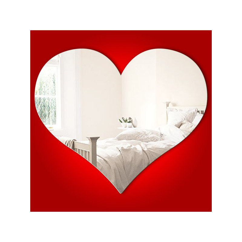 Flat Wall Mirror, 45 cm H x 39 cm W x 0.3 cm D