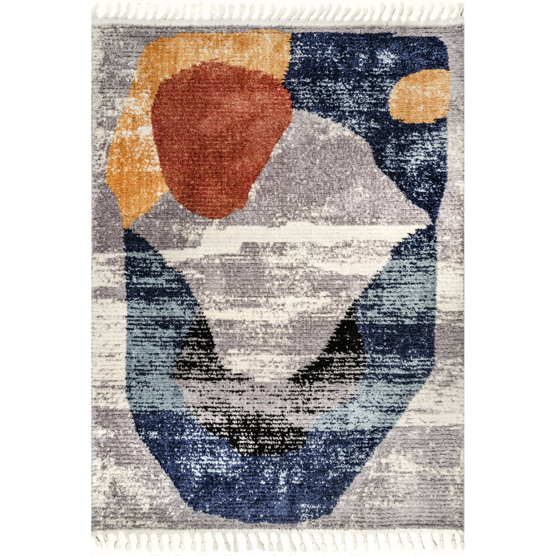 Gulizar Abstract Indoor Rug, Rectangle 4' x 6'