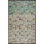 Rare Teal Color Antique Beautiful Geometric Pattern Bessarabian Flatwoven Kilim Room Size Rug