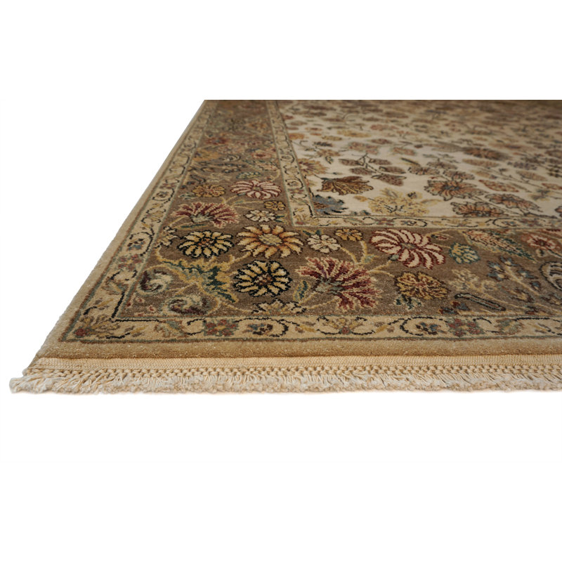 Cote D’Azure Hand Knotted Wool Area Rug, Rectangle 6' x 9'