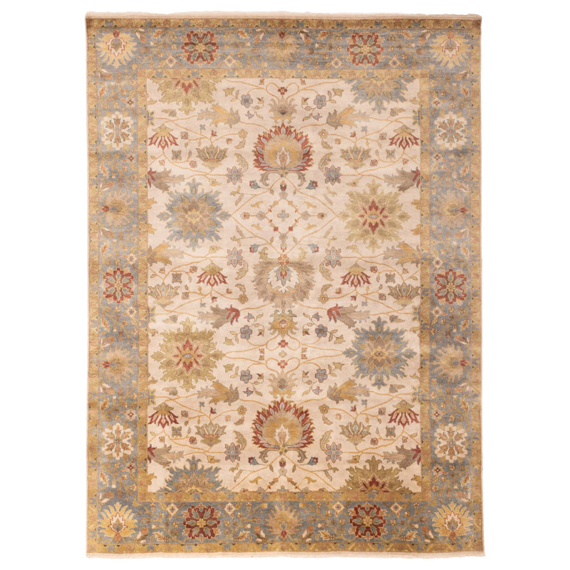 Tapis ivoire Jules Serapi 8 pi 11 po x 11 pi 11 po