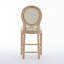 Ensemble de 2 tabourets de bar en bois massif