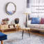 Miroir mural en bois 30,75 po