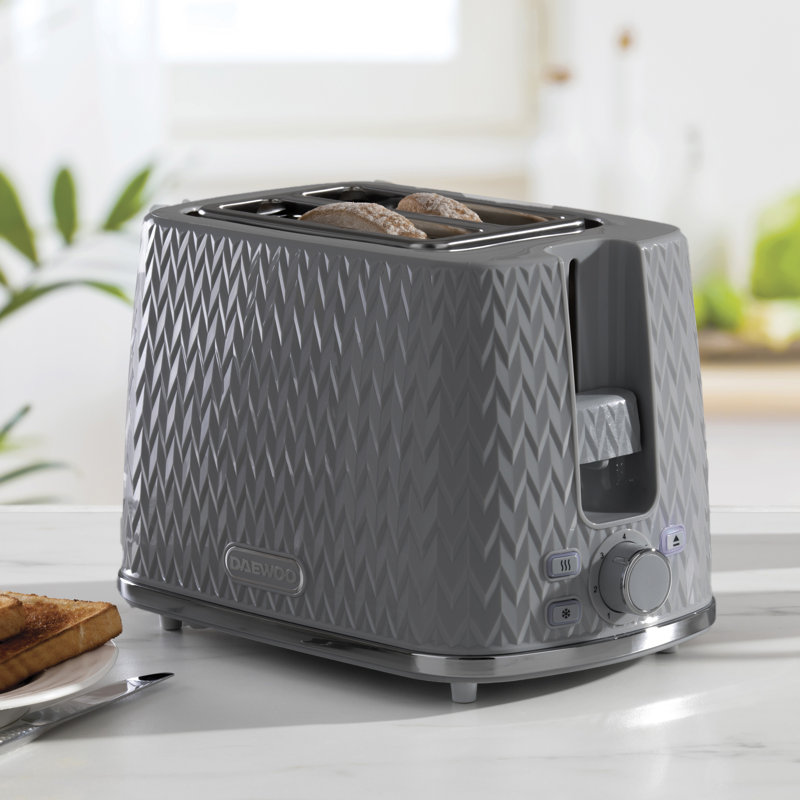 2 Slice Toaster, Grey