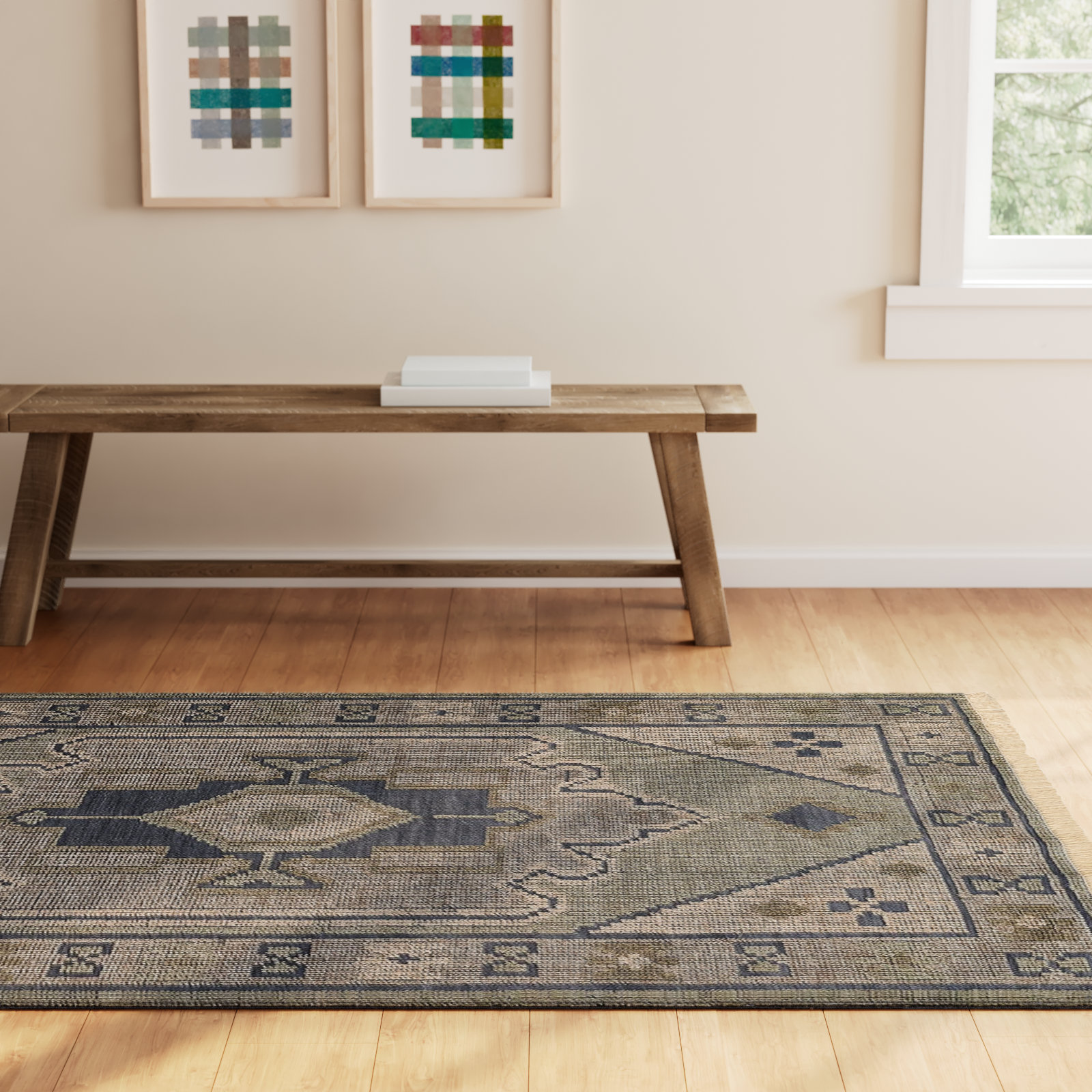 Aris Handmade Rug, Rectangle 8' x 10'
