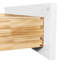 Armoire blanche en bois Shaker pour le rangement de la cuisine: 2 portes à fermeture douce, 1 tablette réglable, imperméable, charnières et assemblage par clic facile.