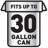 Polyethylene Plastic Trash Bags - 50 Count