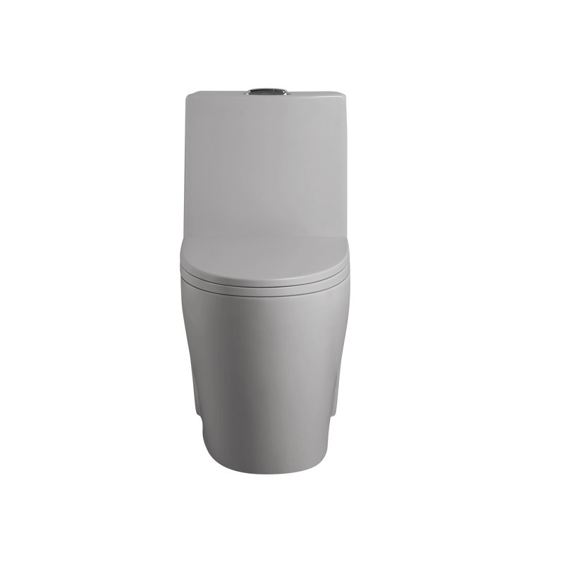 1.1/1.6 Gpf Dual Flush One-Piece Toilet, Button On Tank Top S-Trap 12 Inches, Elongated Bowl With Soft Close Seat, Water-Saving Map 1000G, Comfort Chair Seat Ada Height