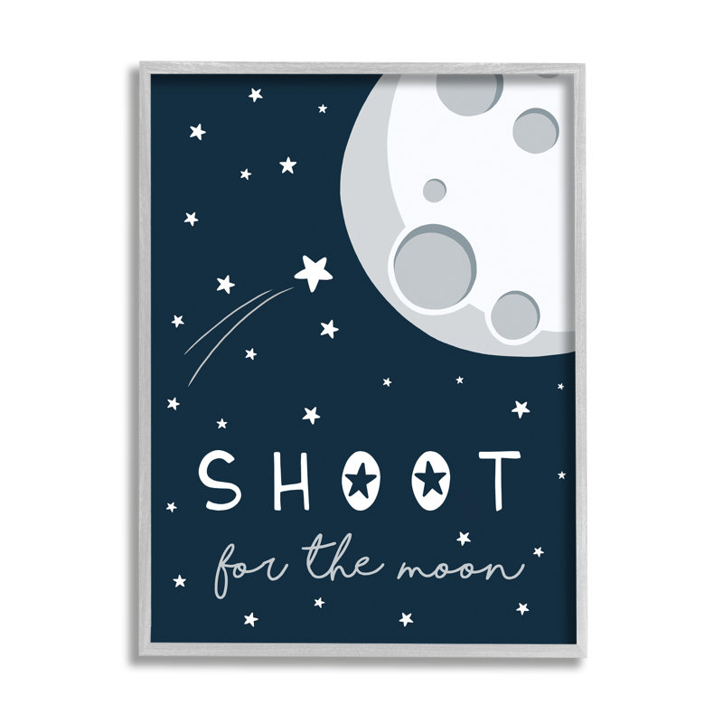 Shoot For The Moon - impression, H 30 po x l 24 po, Estampe numérique Farmhouse