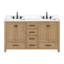 Meuble-lavabo double 60 po avec plateau Souther-118314555-118314559-99313319