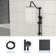 Matte Black Shower System With 5 Function Hand & 26.3" Slide Bar. 10 Inch . Wall Mount, Easy Install. Rain, Massage, Bubbly Modes. Includes Components. Clean Nozzle. No Valve Trim Kit Included In