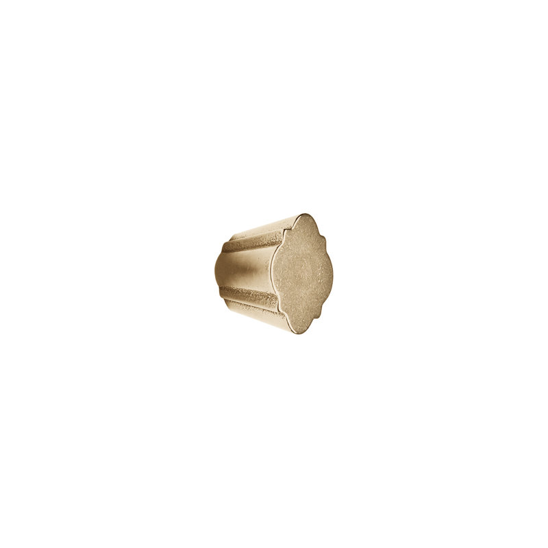 Quatrafoil Bronze Novelty Knob, Silicon Bronze Brushed