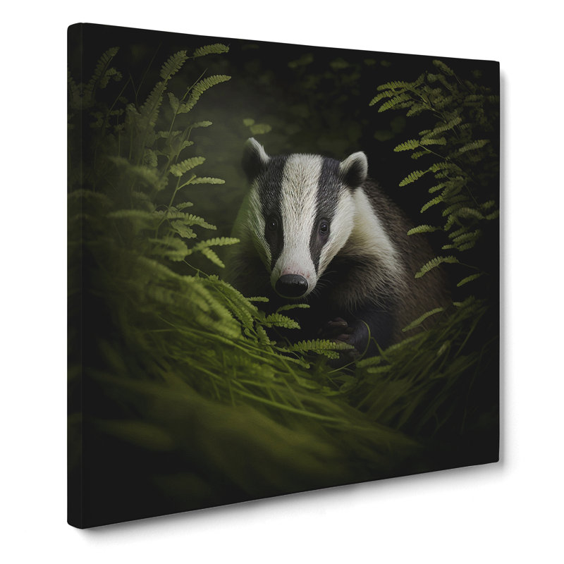 Badger Photograph No.2 - Print, 35cm H x 35cm W x 3cm D
