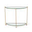 Country French 40.5'' W Glass Console Table
