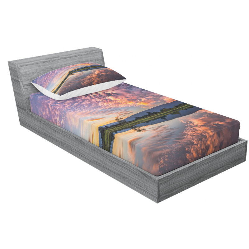 Microfiber Sheet Set, Twin XL Sheet Set with Fitted Sheet