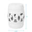 Table d'appoint en céramique 10,5 po x 17 po, blanc, polyvalent intérieur / extérieur, élégant tabouret d'appoint de jardin, blanc, émaillé, intérieur et extérieur attrayant