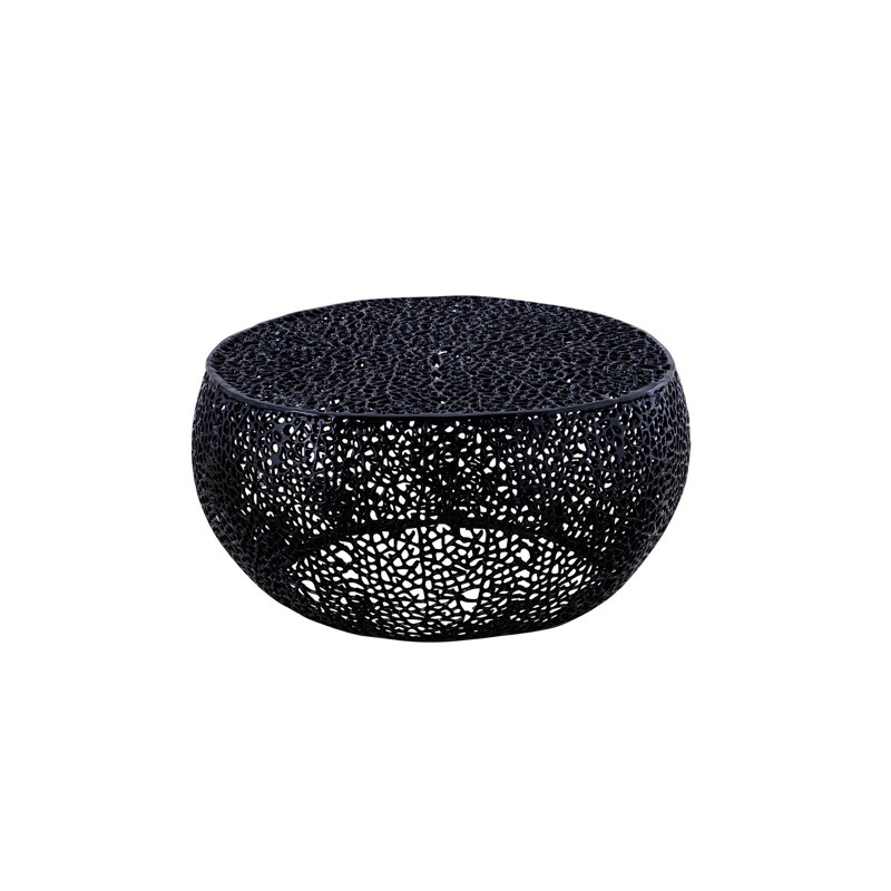 Table basse ronde, table basse cylindrique, Noir, noir, noir, noir