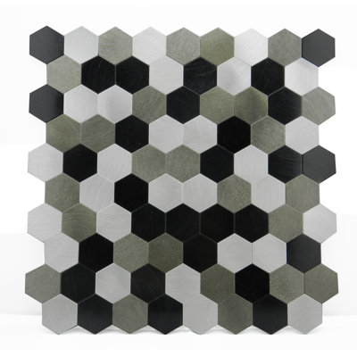 SAMPLE-Peel & Stick Mosaic Tile in Gray