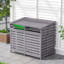 Outdoor Spruce Wood Garbage Can Garden Storage Shed