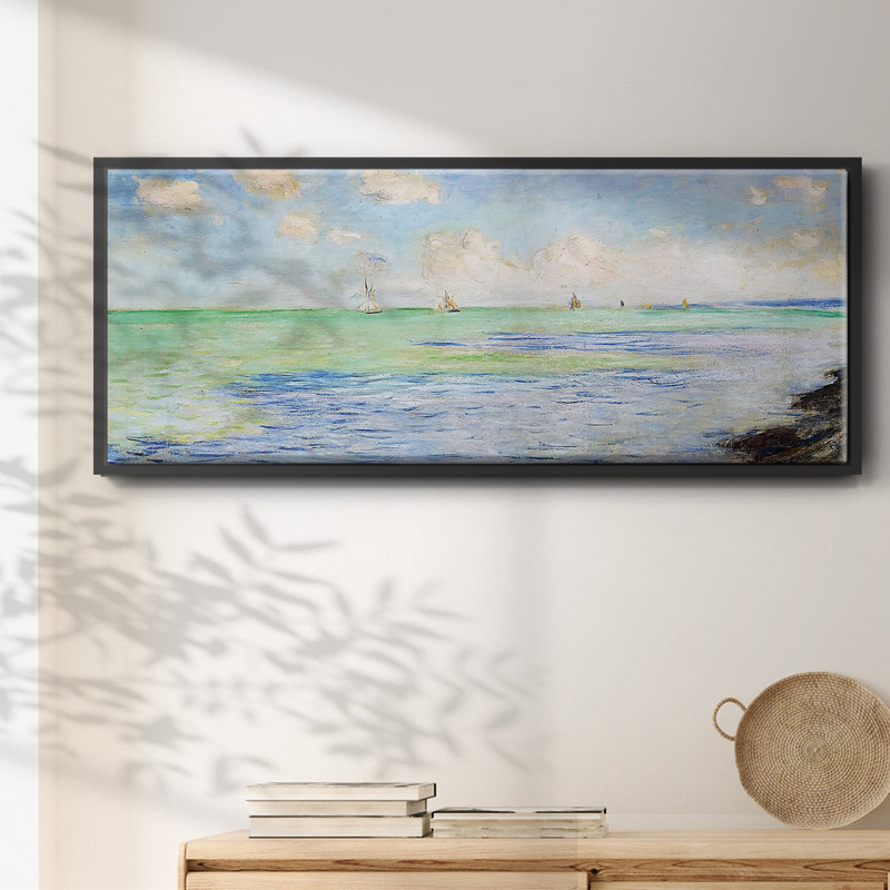 La mer à Pourville, 1882, H 8 po x l 20 po x P 1,5 po, Noir