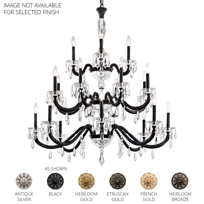 Napoli 20 - Light Chandelier, Black
