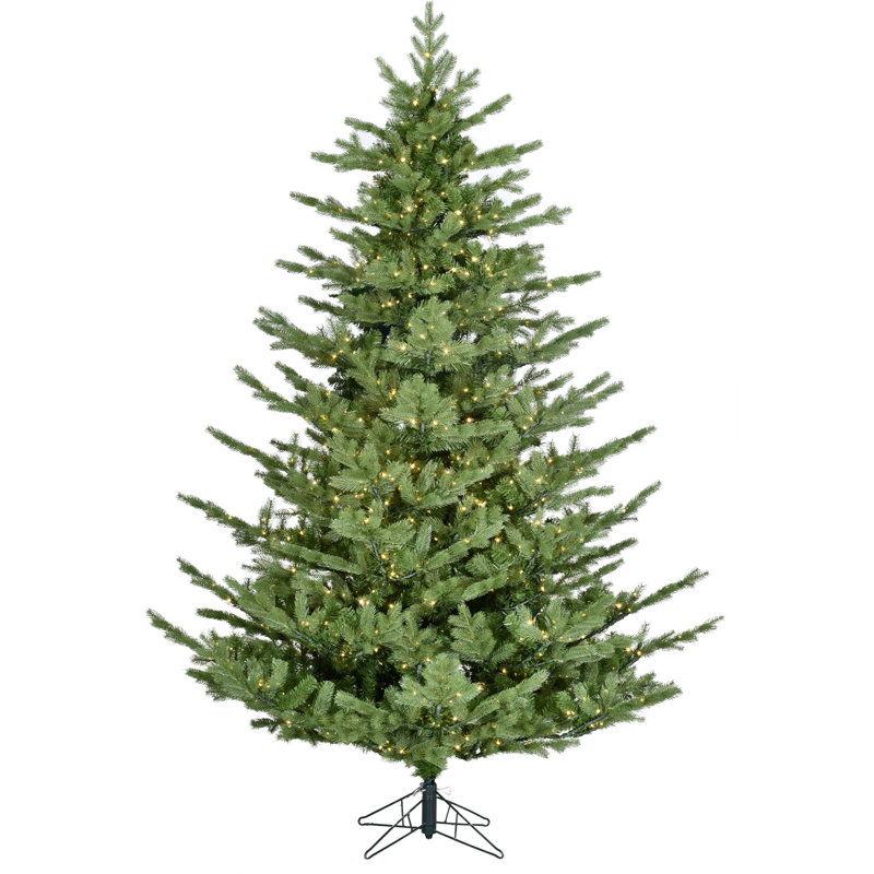 9-Foot Green Pine Christmas Tree with LED Lights